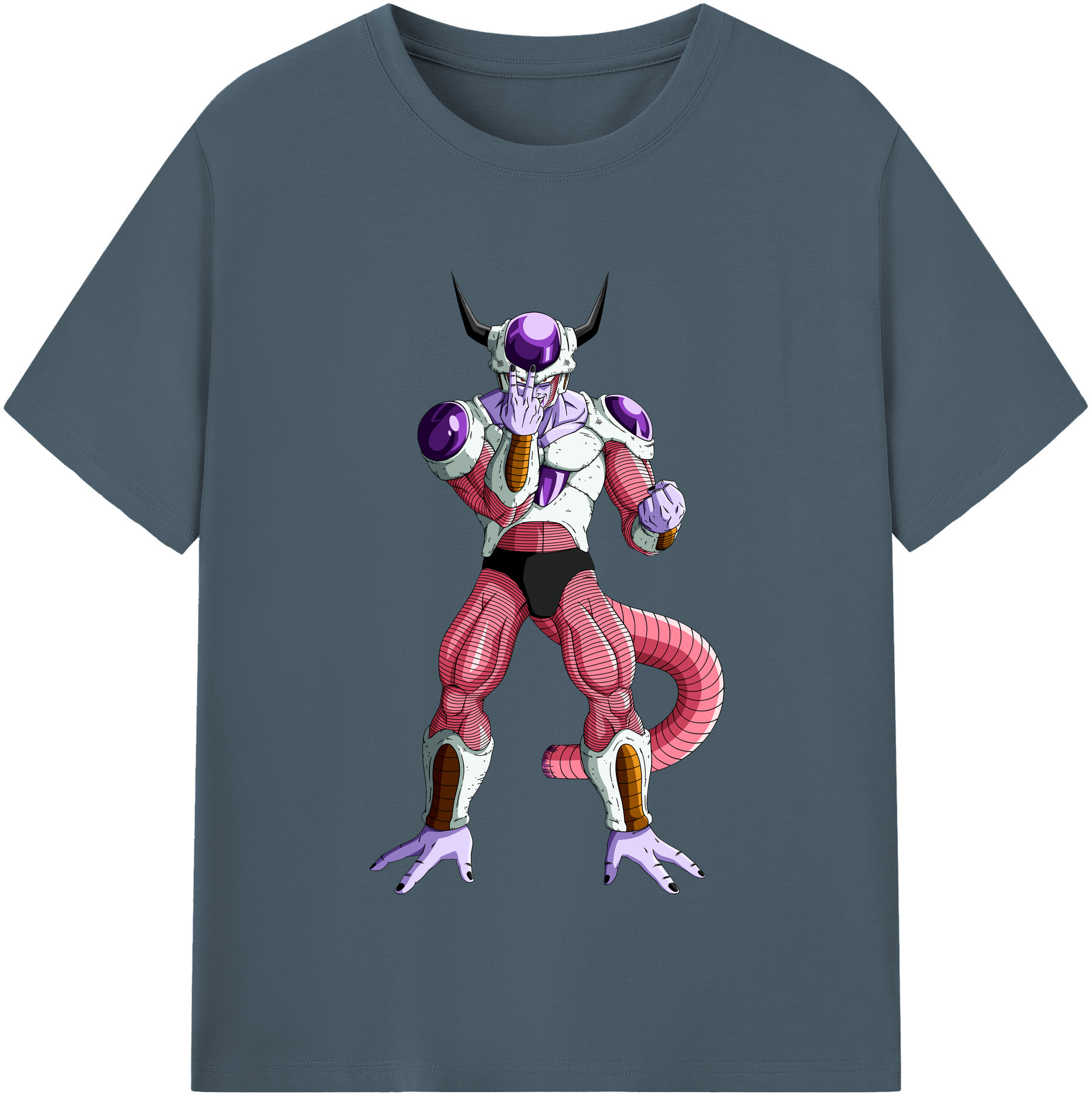 （画像用） ドラゴンボール フリーザ DRAGON BALL Frieza 綿100％半袖Tシャツ（フロントプリント）